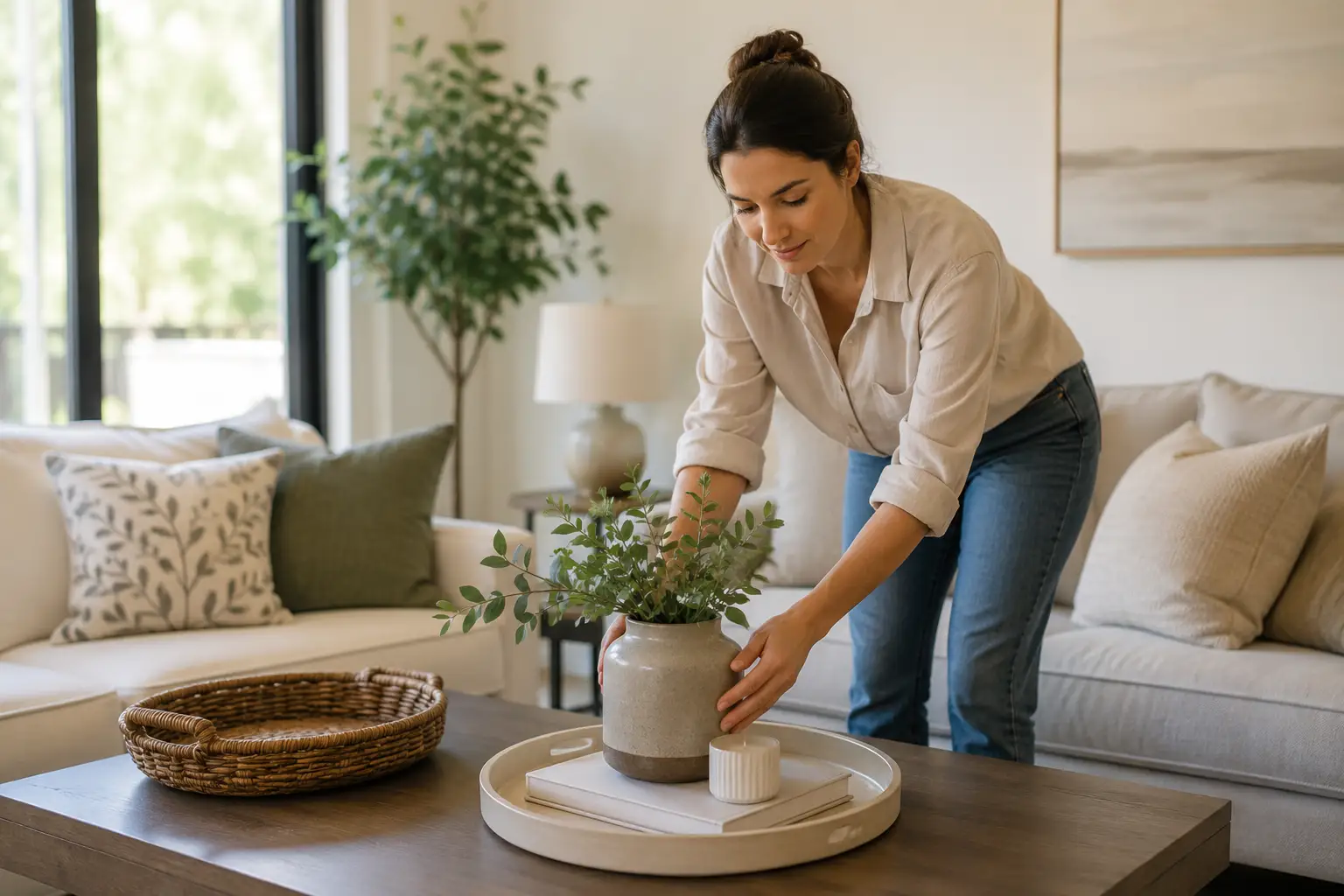 Decluttering or styling details