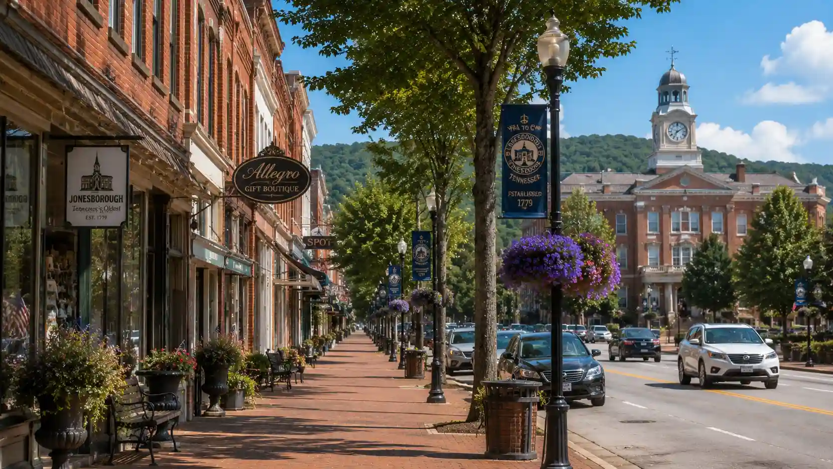 Jonesborough Main Street in Bloom